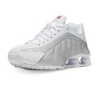Nike Women's Shox R4 W Sneaker White/Silver/Orange
