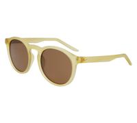 Nike NIKE SWERVE P FD1850 783 Unisex Sunglasses Plastic Gold opaque Brown Round Polarized