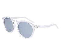 Nike NIKE SWERVE P FD1850 901 Unisex Sunglasses Plastic Crystal Silver Round Polarized Polarized