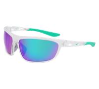 Nike NIKE WINDTRACK RUN EV24003 902 Man Sunglasses Bio-inject Transparent Green Squared Normal Mirror