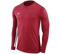 Nike Nk Dry Tiempo PREM JSY LS Long Sleeved T-Shirt - University Red/White/M