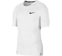 Nike NP Top Ss Tight T-Shirt - White/(Black), M BV5631