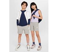 NIKE FZ5512-063 K NSW Club Knit Short 6IN LBR Shorts Boy's DK Grey Heather/White Size XS