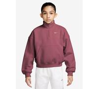 Girl's training top Nike Sportswear Studio Fleece Rose 8/10 ans