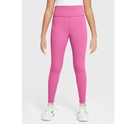 Nike Older Girls Training Dri-FIT High-Waisted Leggings, Playful Pink/White, Size S=8-10 Years Playful Pink/White