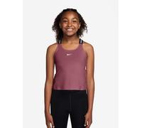 Nike Older Girls Training Dri-FIT Tank Top, Pink Smoke/White, Size L=12-13 Years Pink Smoke/White