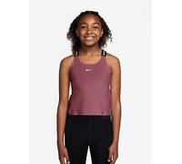 Nike Older Girls Training Dri-FIT Tank Top, Pink Smoke/White, Size Xs=7-8 Years Pink Smoke/White