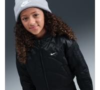 Nike Older Kids' (Girls') Jacket - Black - Embroidered Swoosh Logo M