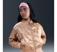 Nike Older Kids' (Girls') Jacket - Brown - Embroidered Swoosh Logo XL