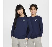 Nike Older Kids' Long-Sleeve T-Shirt - Blue - Cotton XL
