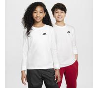 Nike Older Kids' Long-Sleeve T-Shirt - White - Cotton S