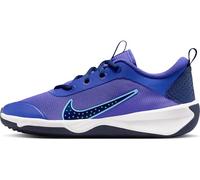 Nike Omni Multi-Court Hallenschuh für Ältere Kinder Indoor Shoe, Persian Violet Blue Void Volt University Blue, 6 UK