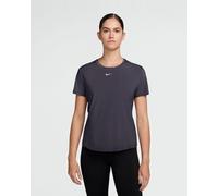 Nike One Classic Dri-FIT short sleeve T-shirt dark grey women - XXS