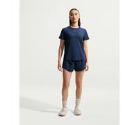 Nike One Classic Dri-FIT short sleeve T-shirt navy blue women - XL