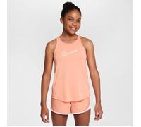 Nike One Classic Dri-FIT Tank Top L - Lightweight and breathable running top in vibrant orange for juniors.