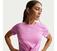 Nike One Classic Twist Women's Dri-FIT Short-Sleeve Top - Purple XXL (UK 24-26)