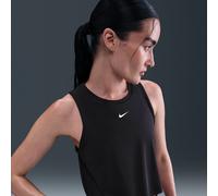 Nike One Classic Women's Dri-FIT Cropped Tank Top - Black - Polyester/Elastane S (UK 8-10)