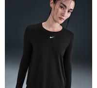 Nike One Classic Women's Dri-FIT Long-Sleeve Top - Black - Polyester/Elastane S (UK 8-10)