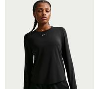 Nike One Classic Women's Dri-FIT Long-Sleeve Top - Black - Polyester/Elastane XS (UK 4-6)