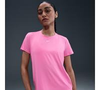 Nike One Classic Women's Dri-FIT Short-Sleeve Top - Pink - Polyester/Elastane XS (UK 4-6)