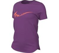 Nike One Dri-Fit FV6373-518 Short Sleeve Running Top with Graphic (Women), Hot Fuchsia/Beyond Pink, XS