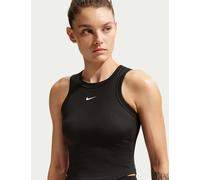 Nike One Fitted Dri-Fit Cropped Vest Top Black