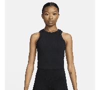Nike One Fitted Women's Dri-FIT Cropped Tank Top - Black - Polyester/Elastane XXL Tall