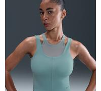 Nike One Fitted Women's Dri-FIT Cropped Tank Top - Green - Polyester/Elastane M (UK 12-14)