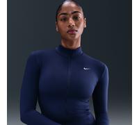 Nike One Fitted Women's Dri-FIT Full-Zip Jacket - Blue S (UK 8-10)