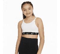 Nike One Girls' Sports Bra - White - Polyester/Elastane M