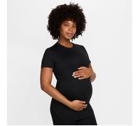 Nike One Maternity Short Sleeve Tee for Active Pregnancies - Black Running Top
