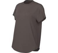 Nike One Relaxed Dri-Fit Short Sleeve Top for Women, Ironstone/Black, FN2814-004, XS