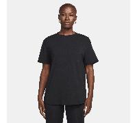 Nike One Relaxed Women's Dri-FIT Short-Sleeve Top - Black - Polyester/Cotton/Elastane M (UK 12-14)