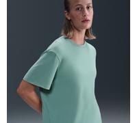 Nike One Relaxed Women's Dri-FIT Short-Sleeve Top - Green - Polyester/Cotton/Elastane XXL (UK 24-26)