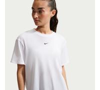 Nike One Relaxed Women's Dri-FIT Short-Sleeve Top - White - Polyester/Cotton/Elastane XS (UK 4-6)