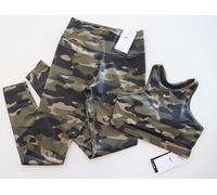 NIKE ONE TIGHT DRI FIT CAMO TRAINING TIGHTS SPORTS BRA SET DD4559-222 WOMEN S L