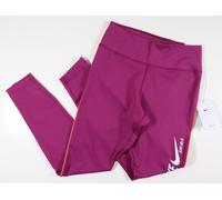 NIKE ONE TIGHT MID RISE SWOOSH LOGO DRI FIT TRAINING TIGHTS DM7272-610 WOMEN S
