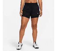 Nike One Women's Dri-FIT Mid-Rise 8cm (approx.) 2-in-1 Shorts - Black - Polyester S (UK 8-10)