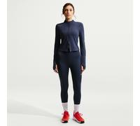 Nike One Women's High-Waisted 7/8 Leggings - Blue - Polyester/Elastane M (UK 12-14)