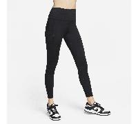 Nike One Women's High-Waisted 7/8 Leggings with Pockets - Black - Polyester/Elastane XS Tall