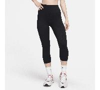 Nike One Women's High-Waisted Crop Leggings - Black - Polyester/Elastane XS (UK 4-6)