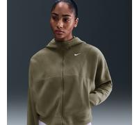 Nike One Women's Therma-FIT Full-Zip Top - Green - Polyester S (UK 8-10)