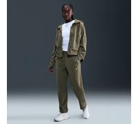 Nike One Women's Therma-FIT Mid-Rise Fleece Trousers - Green - Polyester XXL (UK 24-26)