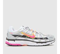 Nike Women's P-6000 Trainers, White/Laser Fuchsia-Mtlc Plati, Size 6, Women White/Laser Fuchsia-Mtlc Plati