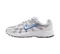 NIKE P-6000 Trainers White, Silver and Blue | Mesh and leather upper, Padded midsole, Padded collar