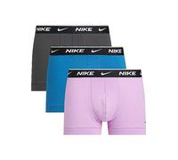 Nike Pack of 3 Logo Print Stretch Cotton Boxers Blue