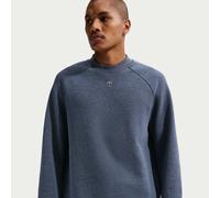 Nike Par Men's Therma-FIT Golf Crew-Neck Top - Blue - Embroidered Shield Logo L