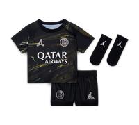Nike Paris Saint-Germain 2026 Stadium Night Edition Baby/Toddler Jordan Football Replica 3-Piece Kit - Black - Polyester 6-9M