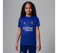 Nike Paris Saint-Germain Academy Pro Fourth Older Kids' Jordan Dri-FIT Football Short-Sleeve Pre-Match Top - Blue - Polyester M