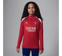 Nike Paris Saint-Germain Strike Fourth Older Kids' Jordan Football Knit Drill Top - Red - Polyester/Elastane M